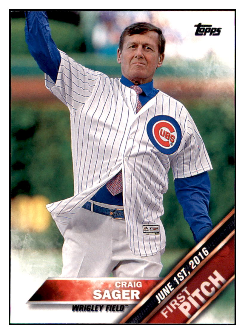 2016 Topps Update Craig Sager Chicago Cubs #FP-9 Baseball card MATV4_1a simple Xclusive Collectibles