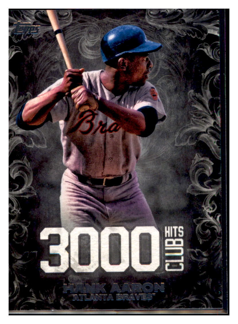 2016 Topps Update Hank Aaron  Atlanta Braves #3000H-3 Baseball card   MATV4 simple Xclusive Collectibles