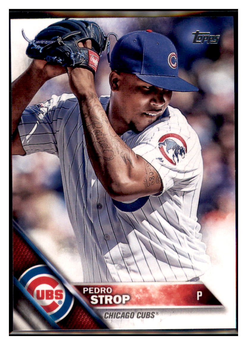2016 Topps Update Pedro Strop Chicago Cubs #US208 Baseball card MATV4_1a simple Xclusive Collectibles
