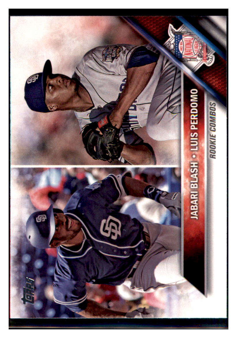 2016 Topps Update Jabari Blash / Luis
  Perdomo Rookie  San Diego Padres #US123
  Baseball card   MATV4_1a simple Xclusive Collectibles
