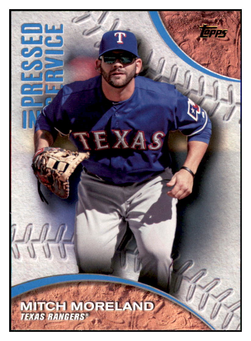 2016 Topps Mitch Moreland Texas Rangers #PIS-1 Baseball card MATV4 simple Xclusive Collectibles