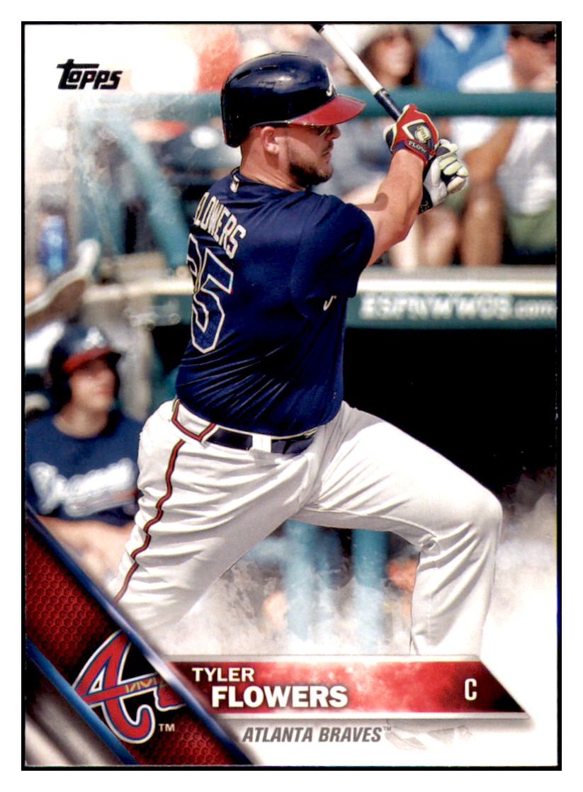 2016 Topps Tyler Flowers  Atlanta Braves #701 Baseball card   MATV4_1a simple Xclusive Collectibles