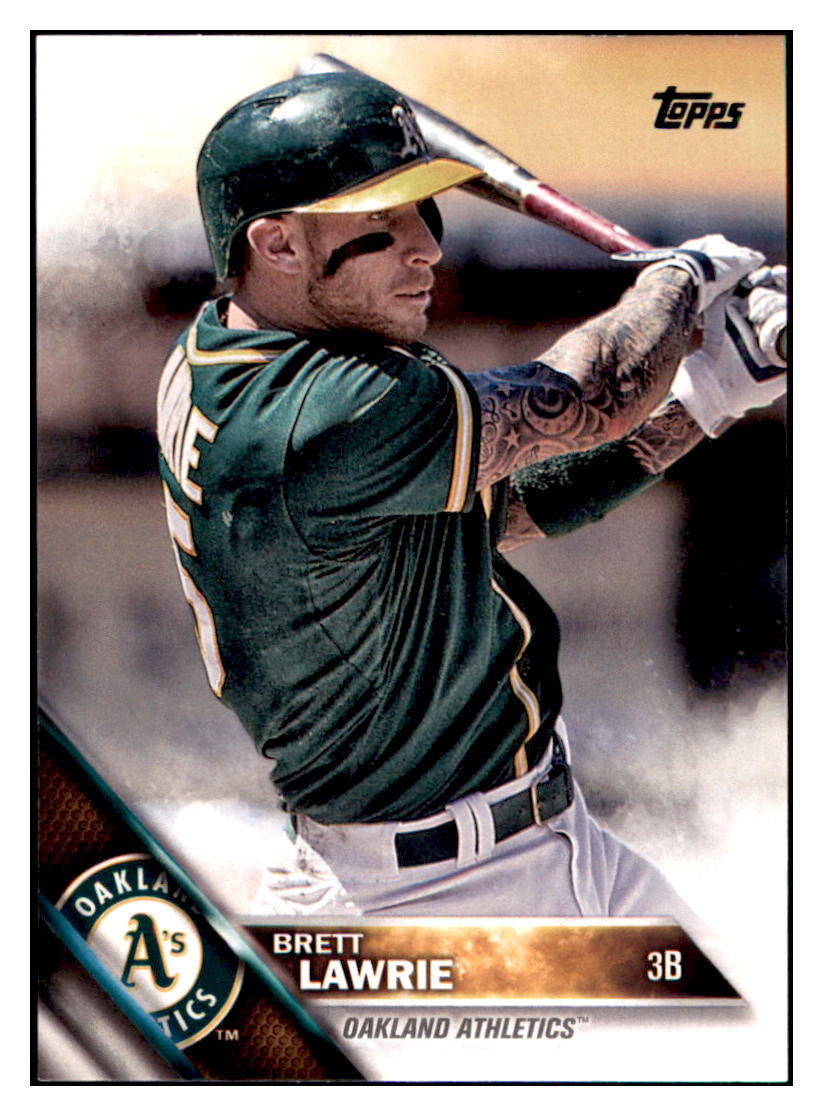 2016 Topps Brett Lawrie  Oakland Athletics #114 Baseball card   MATV4_1a simple Xclusive Collectibles