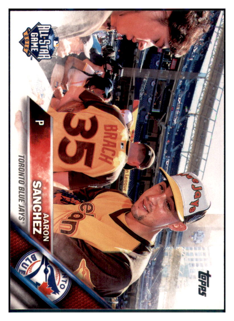 2016 Topps Update Aaron Sanchez ASG Toronto Blue Jays #US227 Baseball card MATV4 simple Xclusive Collectibles
