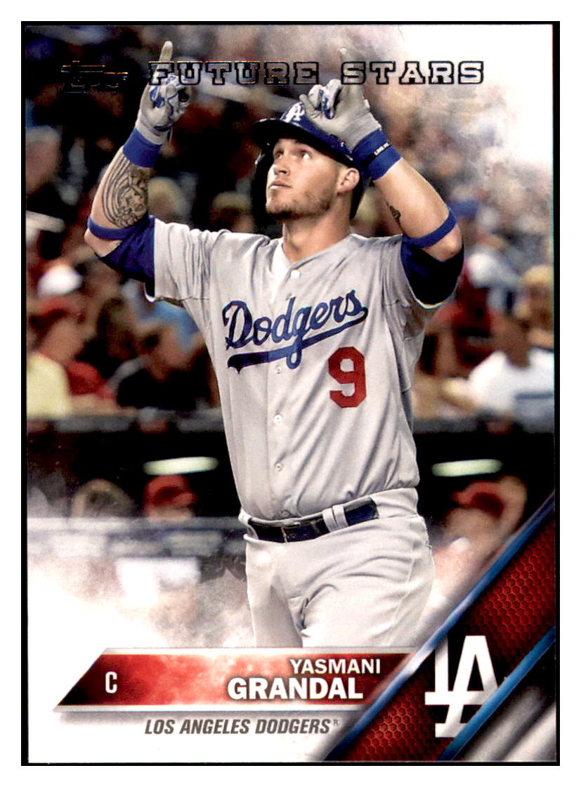 2016 Topps Los Angeles Dodgers Yasmani
Grandal Los Angeles Dodgers #LAD-4
Baseball card MATV4 simple Xclusive Collectibles