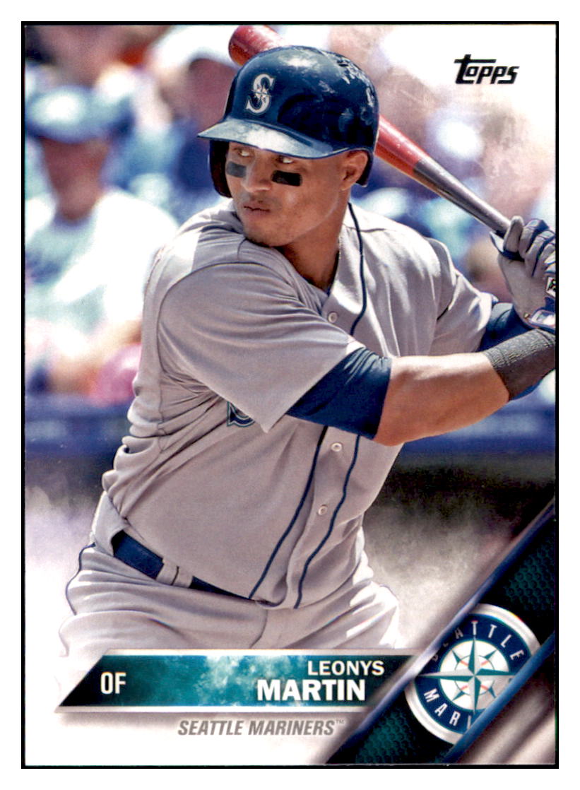 2016 Topps Leonys Martin  Seattle Mariners #601 Baseball card   MATV4 simple Xclusive Collectibles