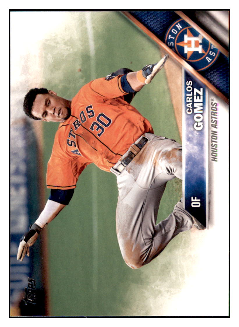 2016 Topps Carlos Gomez Houston Astros #249 Baseball card MATV4 simple Xclusive Collectibles