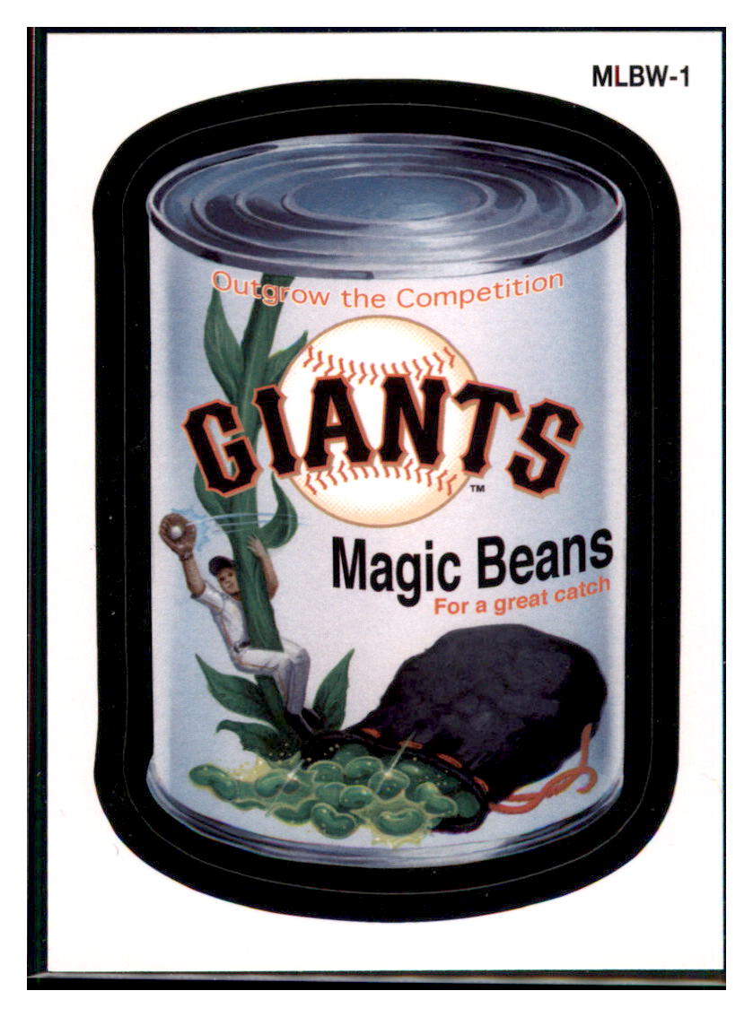 2016 Topps Giants Magic Beans San Francisco Giants #MLBW-1 Baseball
card MATV4 simple Xclusive Collectibles