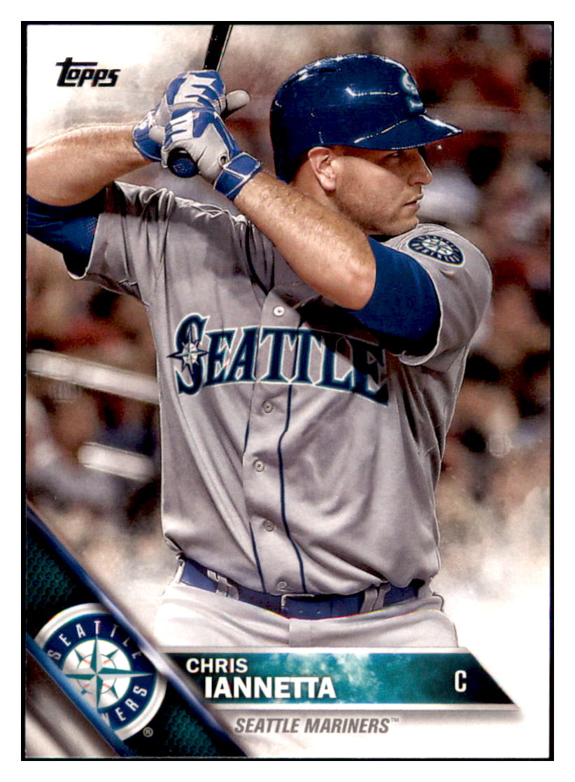 2016 Topps Chris Iannetta  Seattle Mariners #653 Baseball card   MATV4 simple Xclusive Collectibles