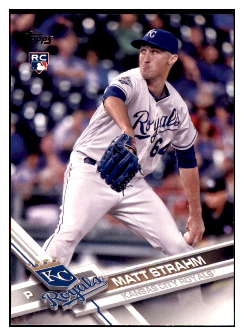 2017 Topps Matt Strahm Kansas City Royals #97 Baseball card   MATV4 simple Xclusive Collectibles