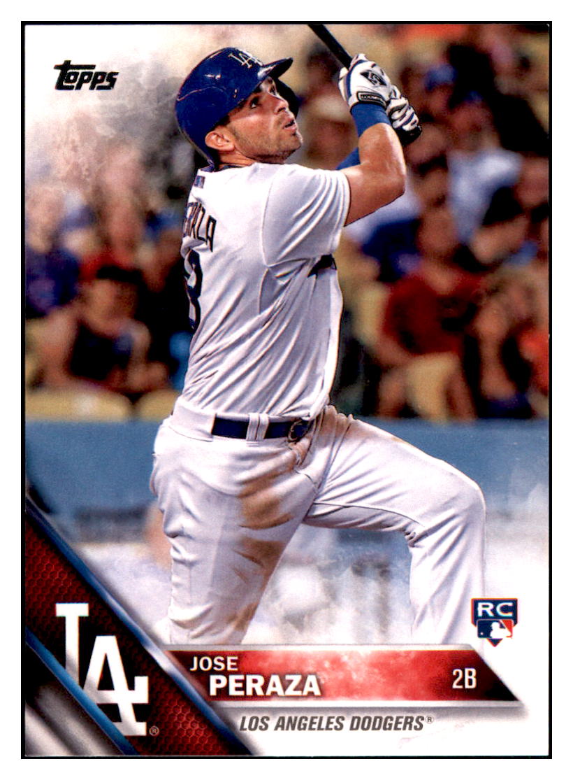 2016 Topps Jose Peraza Los Angeles Dodgers #179 Baseball card MATV4 simple Xclusive Collectibles