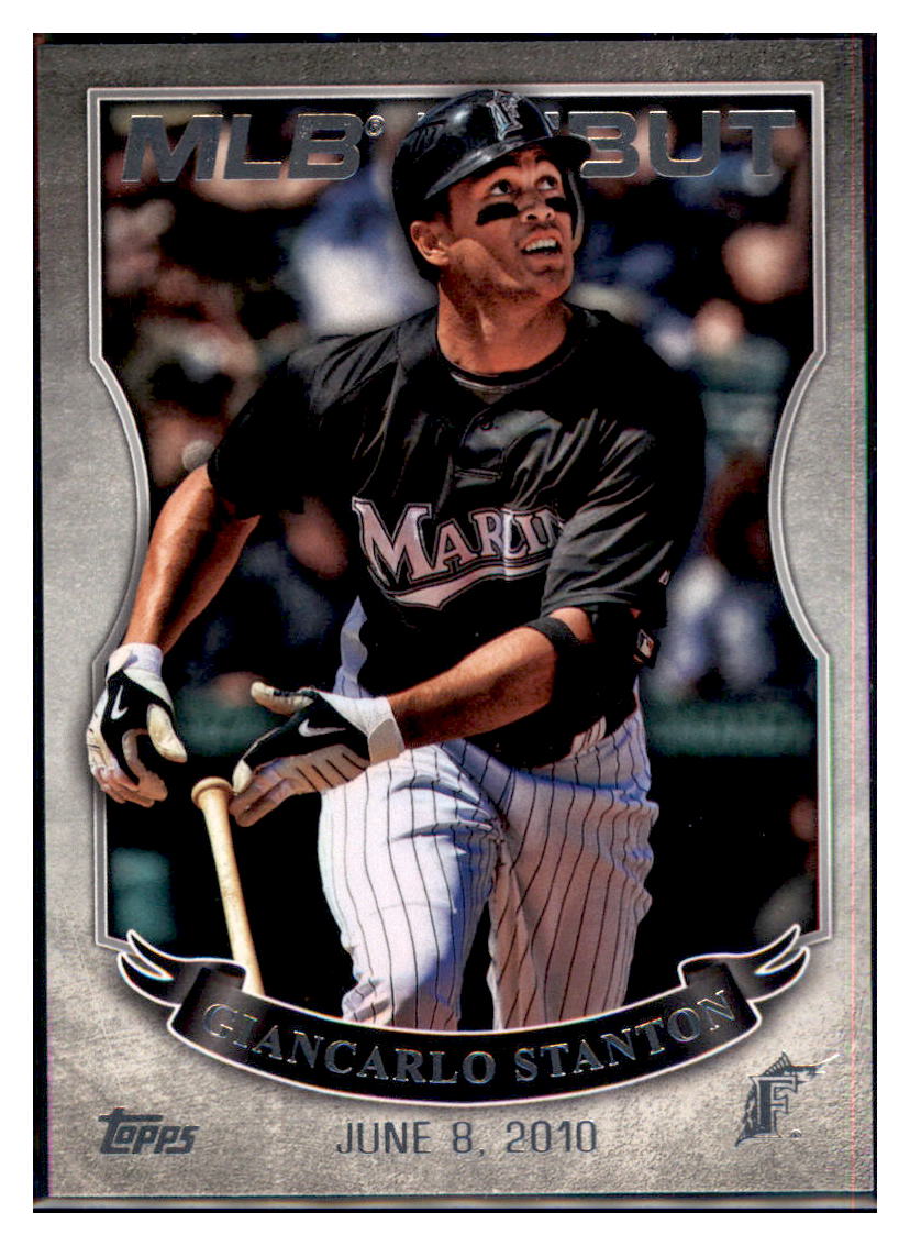2016 Topps Giancarlo Stanton  Florida Marlins #MLBD-34 Baseball card   MATV4 simple Xclusive Collectibles
