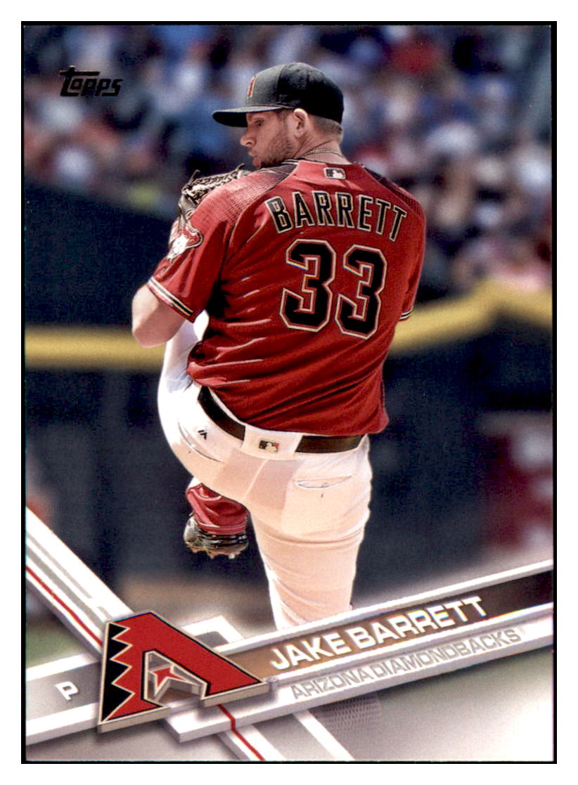 2017 Topps Jake Barrett Arizona Diamondbacks #51 Baseball card MATV4 simple Xclusive Collectibles