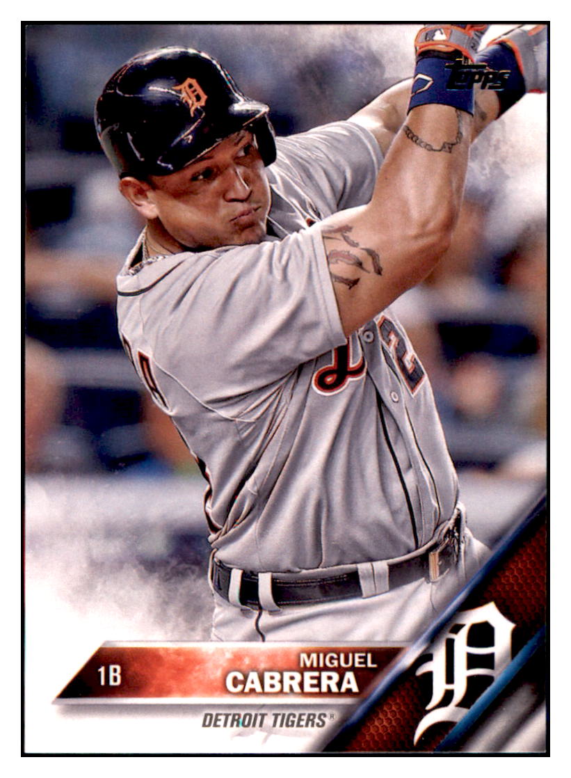 2016 Topps Chrome Miguel Cabrera Detroit Tigers #109 Baseball card MATV4 simple Xclusive Collectibles