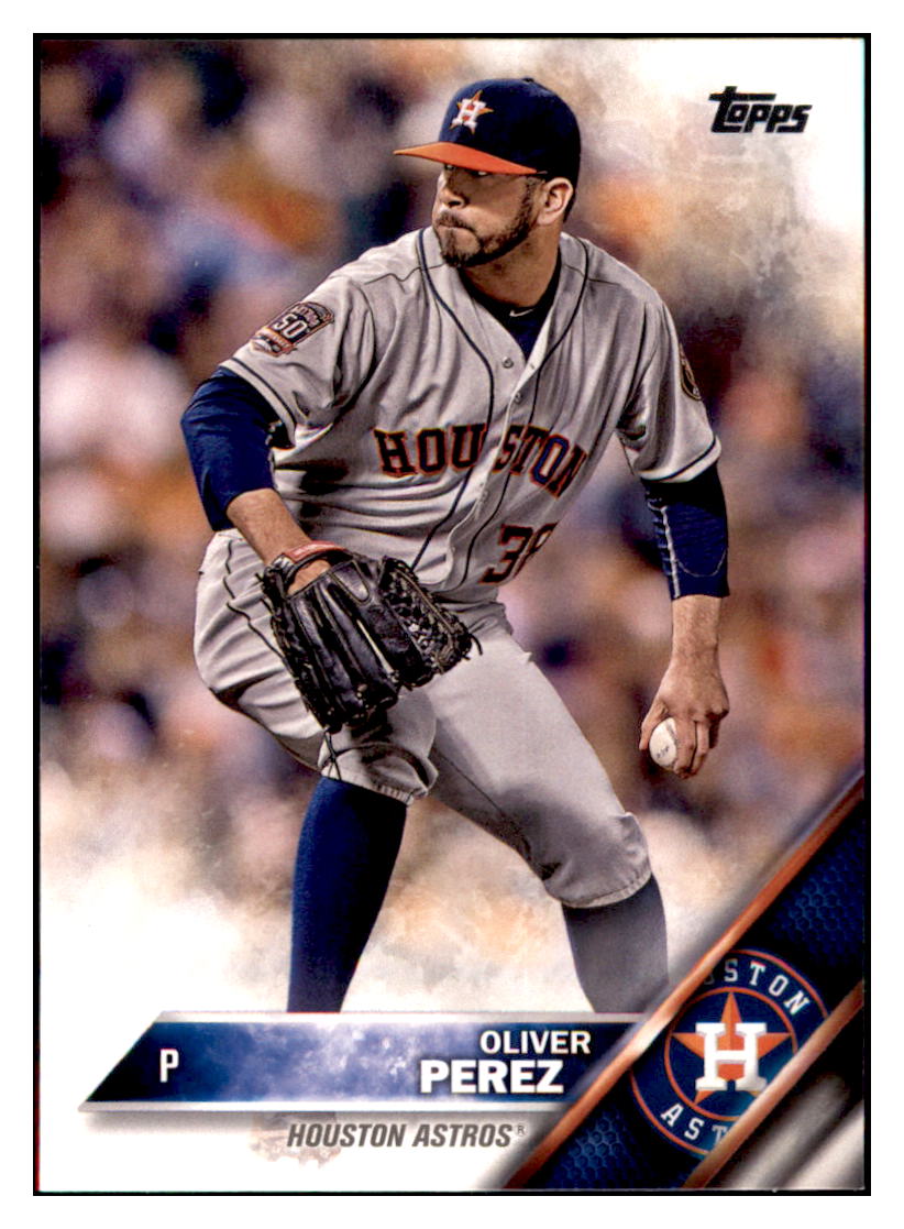 2016 Topps Oliver Perez Houston Astros #143 Baseball card MATV4_1a simple Xclusive Collectibles