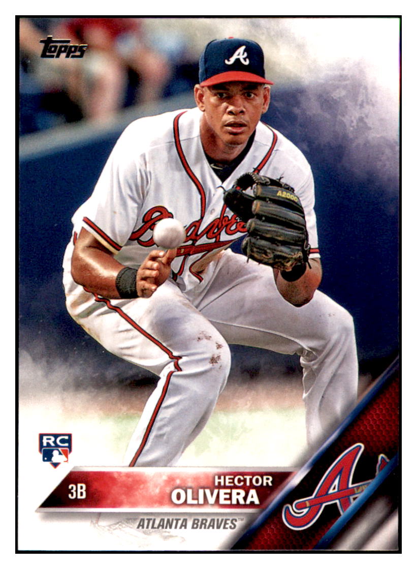 2016 Topps Hector Olivera  Atlanta Braves #219 Baseball card   MATV4 simple Xclusive Collectibles