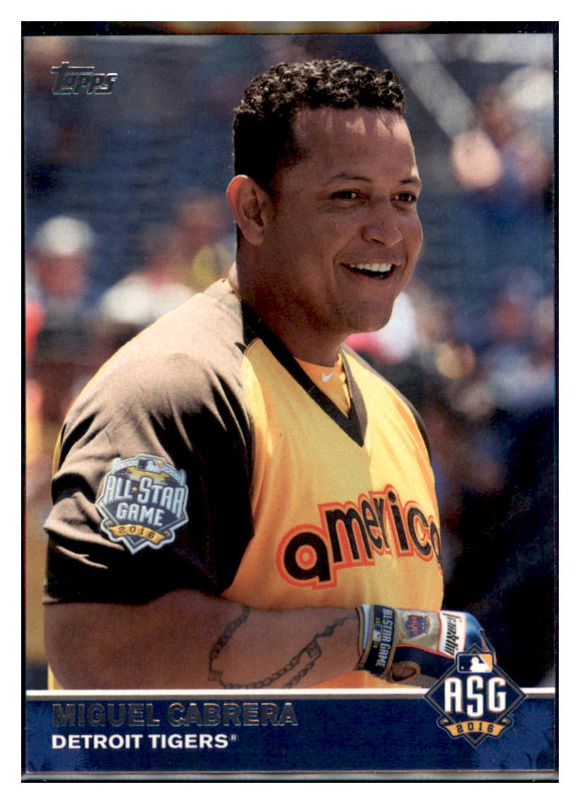 2016 Topps Update Miguel Cabrera Detroit Tigers #MLB-17 Baseball card MATV4 simple Xclusive Collectibles