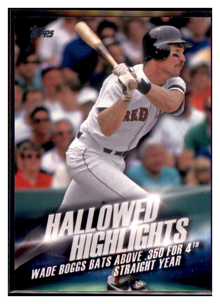 2016 Topps Wade Boggs Boston Red Sox #HH-14 Baseball card MATV4 simple Xclusive Collectibles