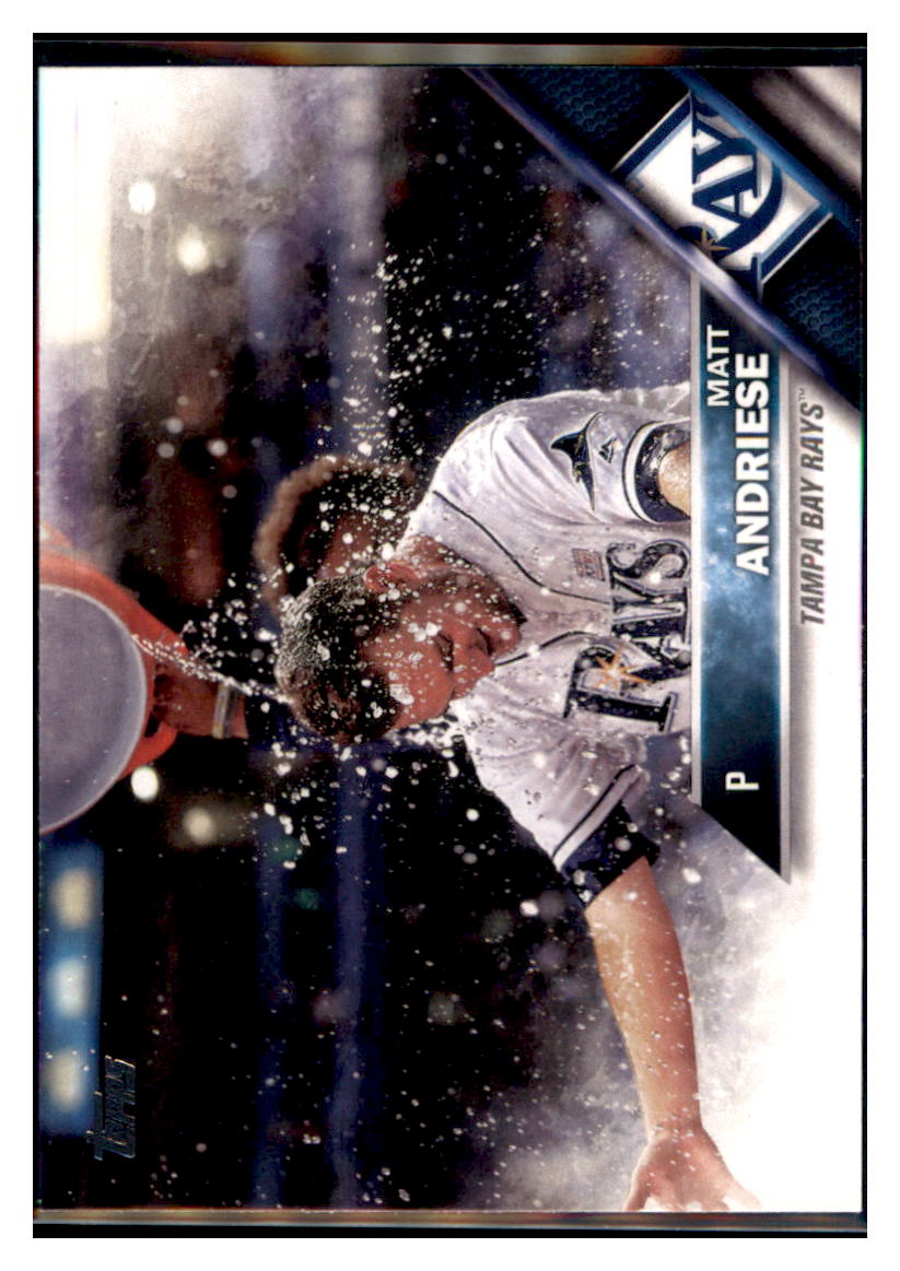 2016 Topps Update Matt Andriese  Tampa Bay Rays #US180 Baseball card   MATV4 simple Xclusive Collectibles   