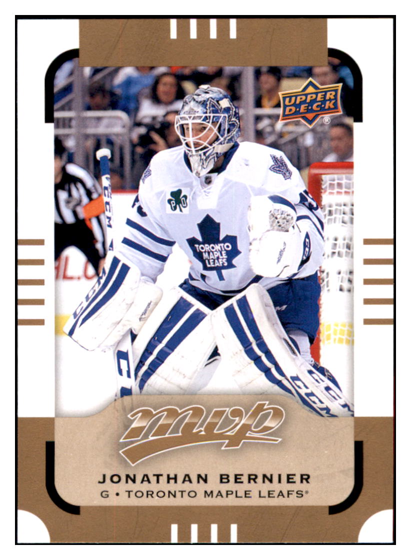2015 Upper Deck MVP Jonathan Bernier Toronto Maple Leafs #147 Hockey card VHSB2 simple Xclusive Collectibles