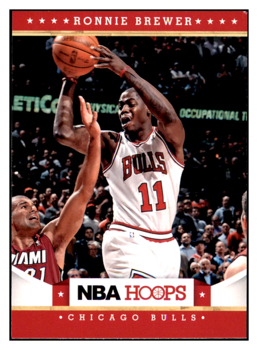 2012 Hoops Ronnie Brewer Chicago Bulls #80 Basketball card VHSB2 simple Xclusive Collectibles