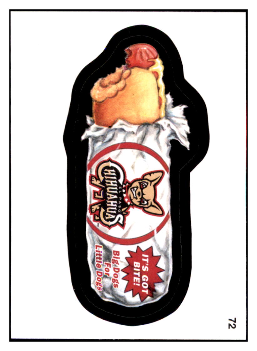 2016 Topps MLB Wacky Packages El Paso
  Chihuahuas Hot Dog  El Paso Chihuahuas
  #72 Baseball card   VHSB2 simple Xclusive Collectibles