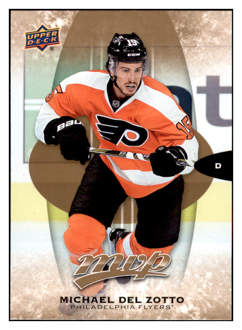 2016 Upper Deck MVP Michael Del
  Zotto  Philadelphia Flyers #132 Hockey
  card   VHSB2 simple Xclusive Collectibles