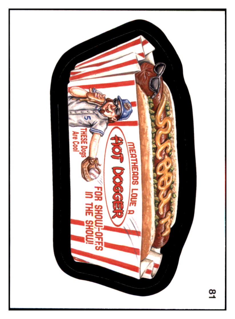 2016 Topps MLB Wacky Packages Hot
Dogger #81 Baseball card VHSB2 simple Xclusive Collectibles