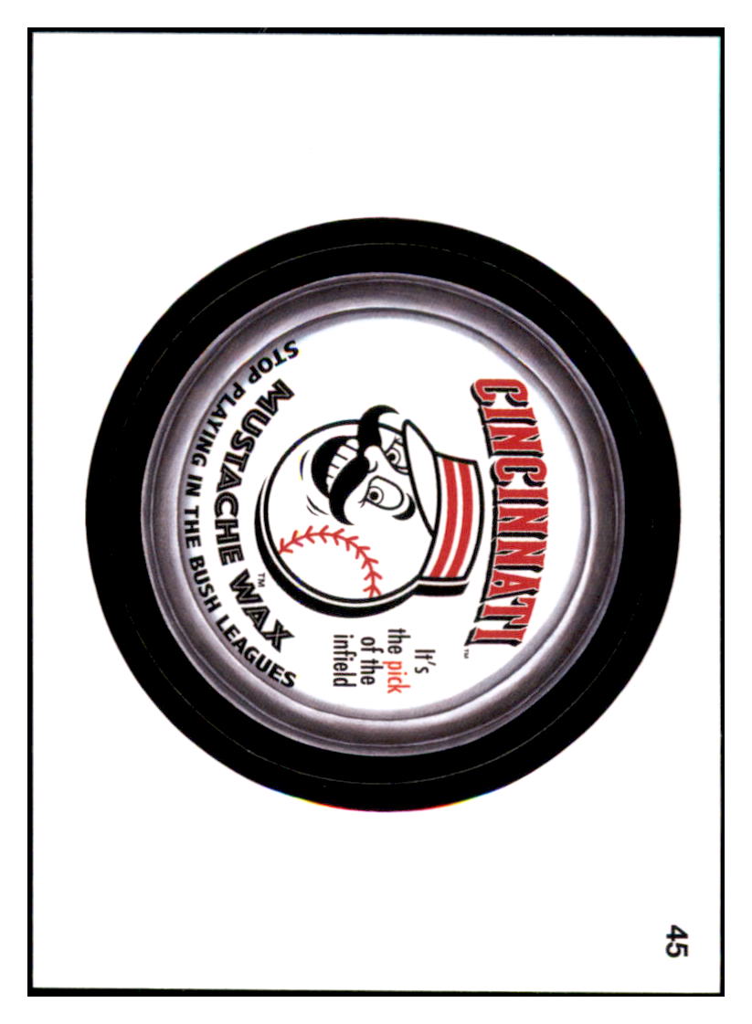 2016 Topps MLB Wacky Packages Reds
Mustache Wax Cincinnati Reds #45
Baseball card VHSB2 simple Xclusive Collectibles