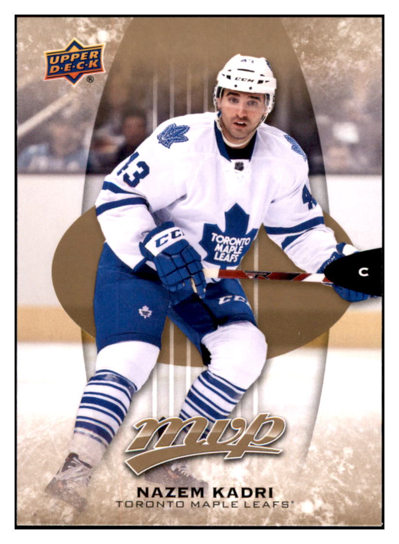 2016 Upper Deck MVP Nazem Kadri  Toronto Maple Leafs #19 Hockey card   VHSB2 simple Xclusive Collectibles