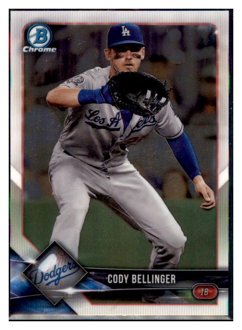 2018 Bowman Chrome Cody Bellinger Los Angeles Dodgers #88 Baseball card  VSMP1