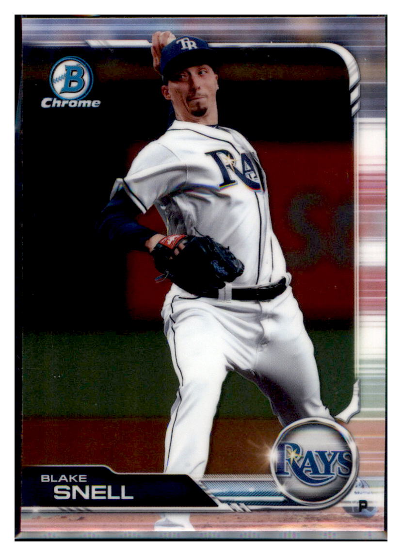 2019 Bowman Chrome Blake Snell Tampa Bay Rays #15 Baseball card VSMP1BOWV1 simple Xclusive Collectibles
