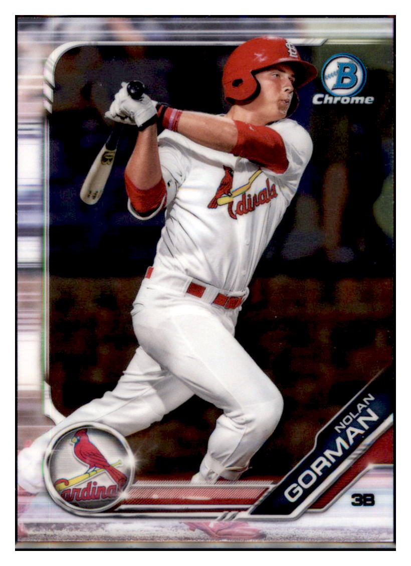 2019 Bowman Nolan Gorman St. Louis Cardinals #BCP-60 Baseball
card VSMP1BOWV1 simple Xclusive Collectibles