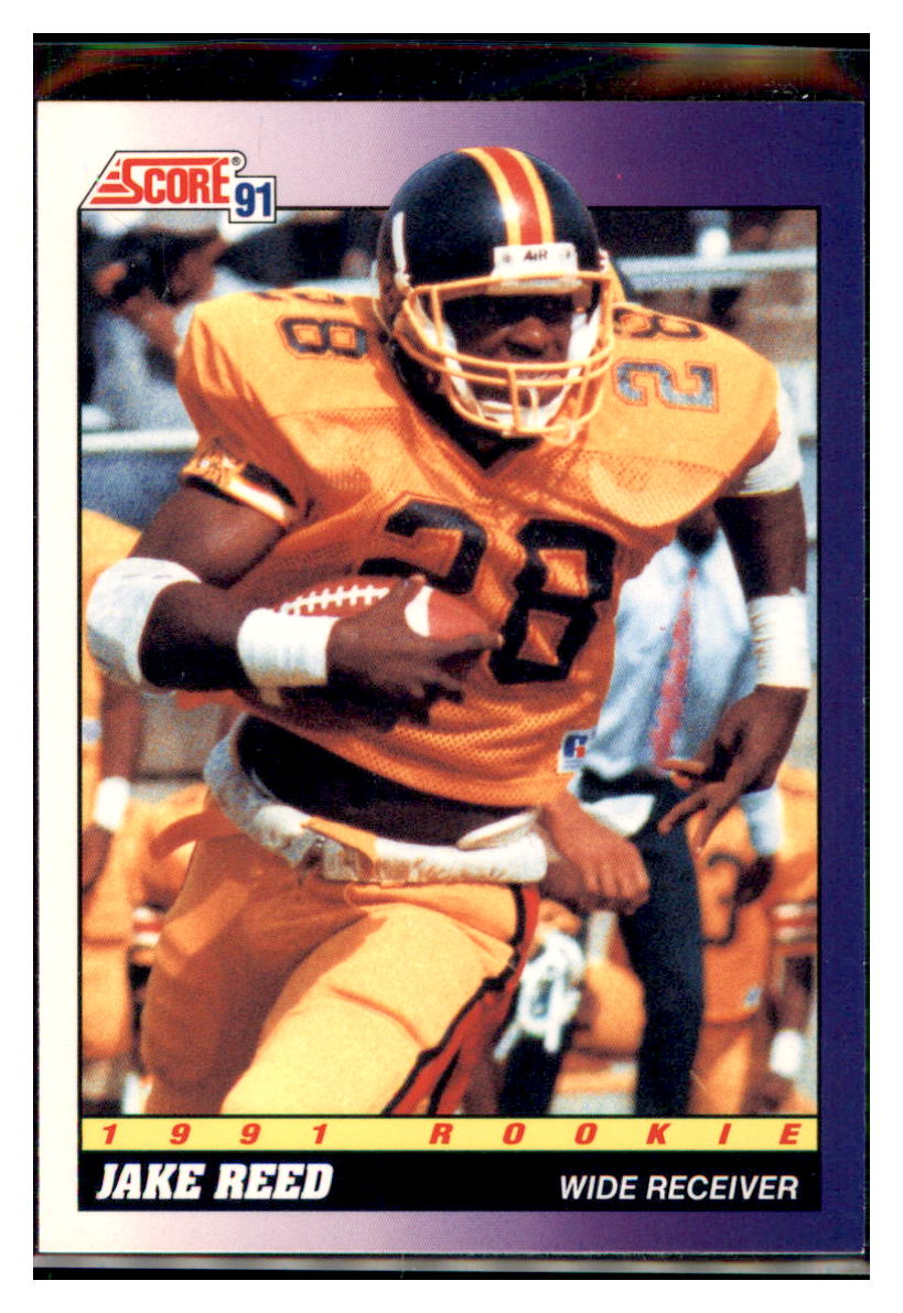 1991 Score Football Jake Reed Minnesota Vikings #574 Football card VSMP1BOWV1 simple Xclusive Collectibles