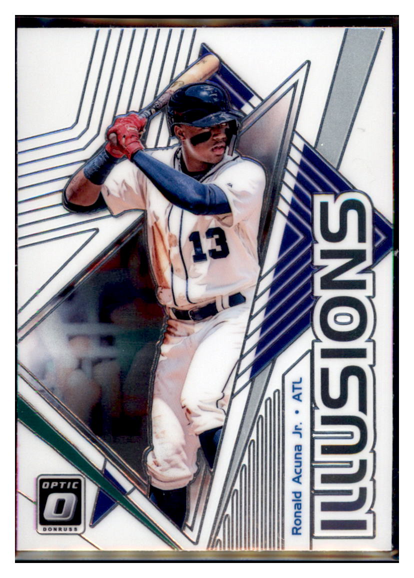 2019 Donruss Optic Ronald Acuna Jr. Illusions Atlanta Braves #OI-6 Baseball card VSMP1BOWV1 simple Xclusive Collectibles