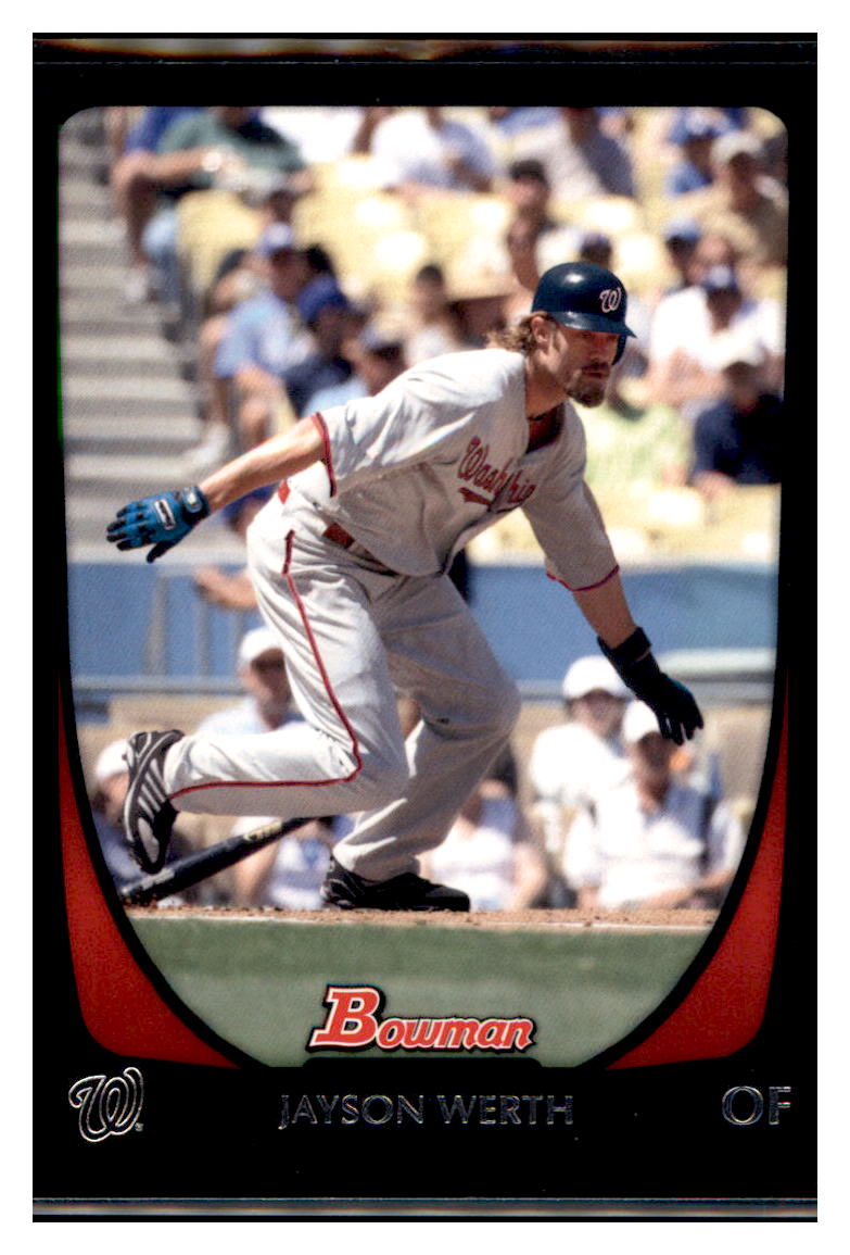 2011 Bowman Jayson Werth Washington Nationals #121 Baseball
card VSMP1BOWV1 simple Xclusive Collectibles