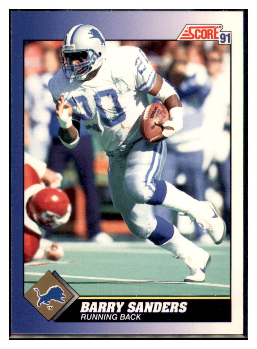 1991 Score Football Barry Sanders Detroit Lions #20 Football card   VSMP1BOWV1 simple Xclusive Collectibles   