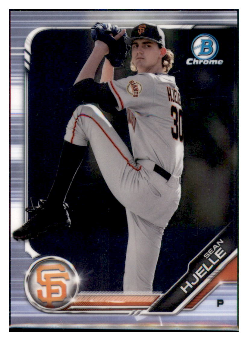 2019 Bowman Chrome Sean Hjelle San Francisco Giants #BCP-183 Baseball
card VSMP1BOWV1 simple Xclusive Collectibles