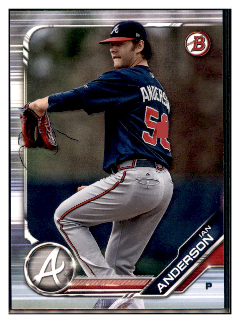 2019 Bowman Ian Anderson    Atlanta Braves #BP-47 Baseball card   VSMP1BOWV1 simple Xclusive Collectibles
