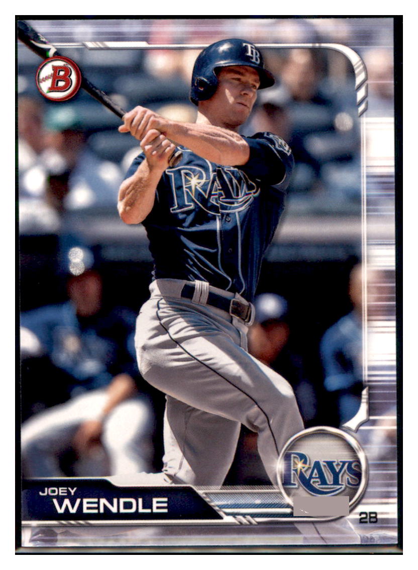 2019 Bowman Joey Wendle Tampa Bay Rays #3 Baseball card VSMP1BOWV1_1a simple Xclusive Collectibles