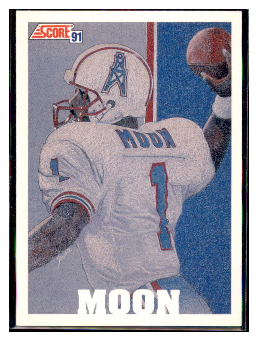 1991 Score Football Warren Moon    Houston Oilers #638 Football card   VSMP1BOWV1 simple Xclusive Collectibles