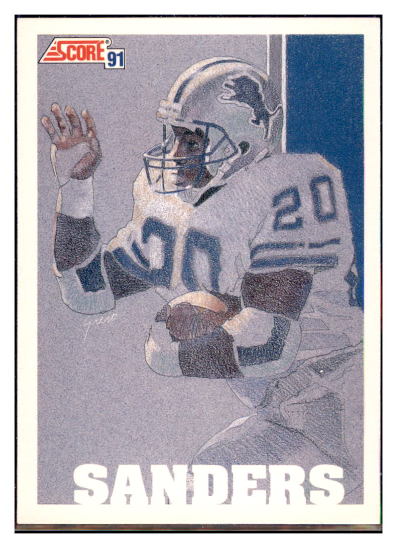 NFL Barry Sanders Baseball Trading Cards
