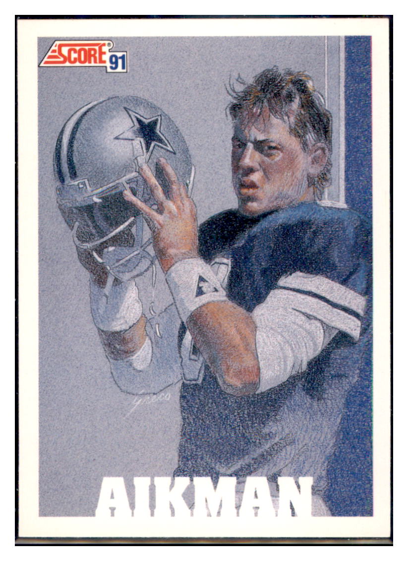 1991 Score Troy Aikman    Dallas Cowboys #631 Football card   VSMP1BOWV1 simple Xclusive Collectibles