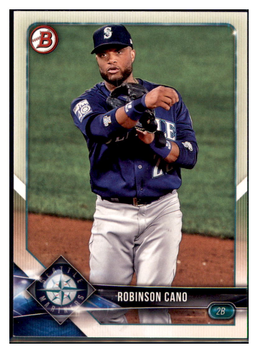 2018 Bowman Robinson Cano Seattle Mariners #63 Baseball card VSMP1BOV2 simple Xclusive Collectibles