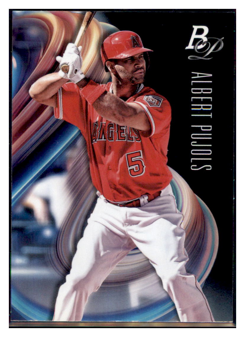 2018 Bowman Platinum Albert Pujols Los Angeles Angels #66 Baseball card VSMP1BOV2 simple Xclusive Collectibles