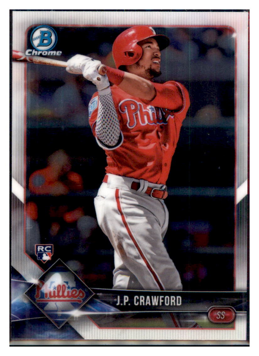 2018 Bowman Chrome J.P. Crawford    Philadelphia Phillies #65 Baseball
  card   VSMP1BOV2 simple Xclusive Collectibles