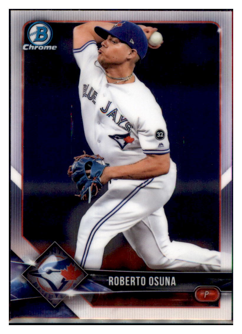 2018 Bowman Chrome Roberto Osuna Toronto Blue Jays #62 Baseball card VSMP1BOV2 simple Xclusive Collectibles