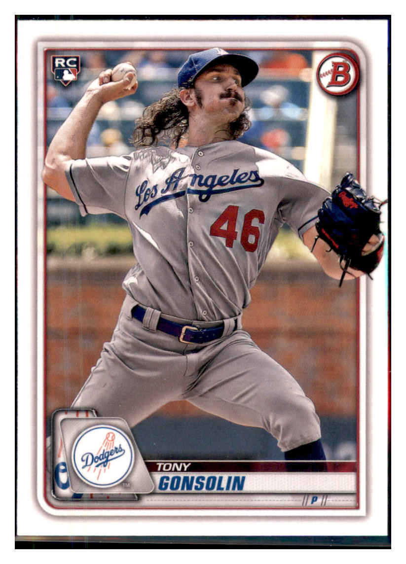2020 Bowman Tony Gonsolin Los Angeles Dodgers #63 Baseball card VSMP1