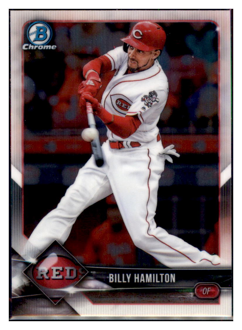 2018 Bowman Chrome Billy Hamilton Cincinnati Reds #39 Baseball card VSMP1BOV2 simple Xclusive Collectibles
