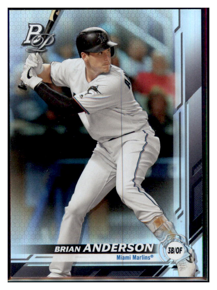 2019 Bowman Platinum Brian Anderson Miami Marlins #51 Baseball card VSMP1BOV2 simple Xclusive Collectibles